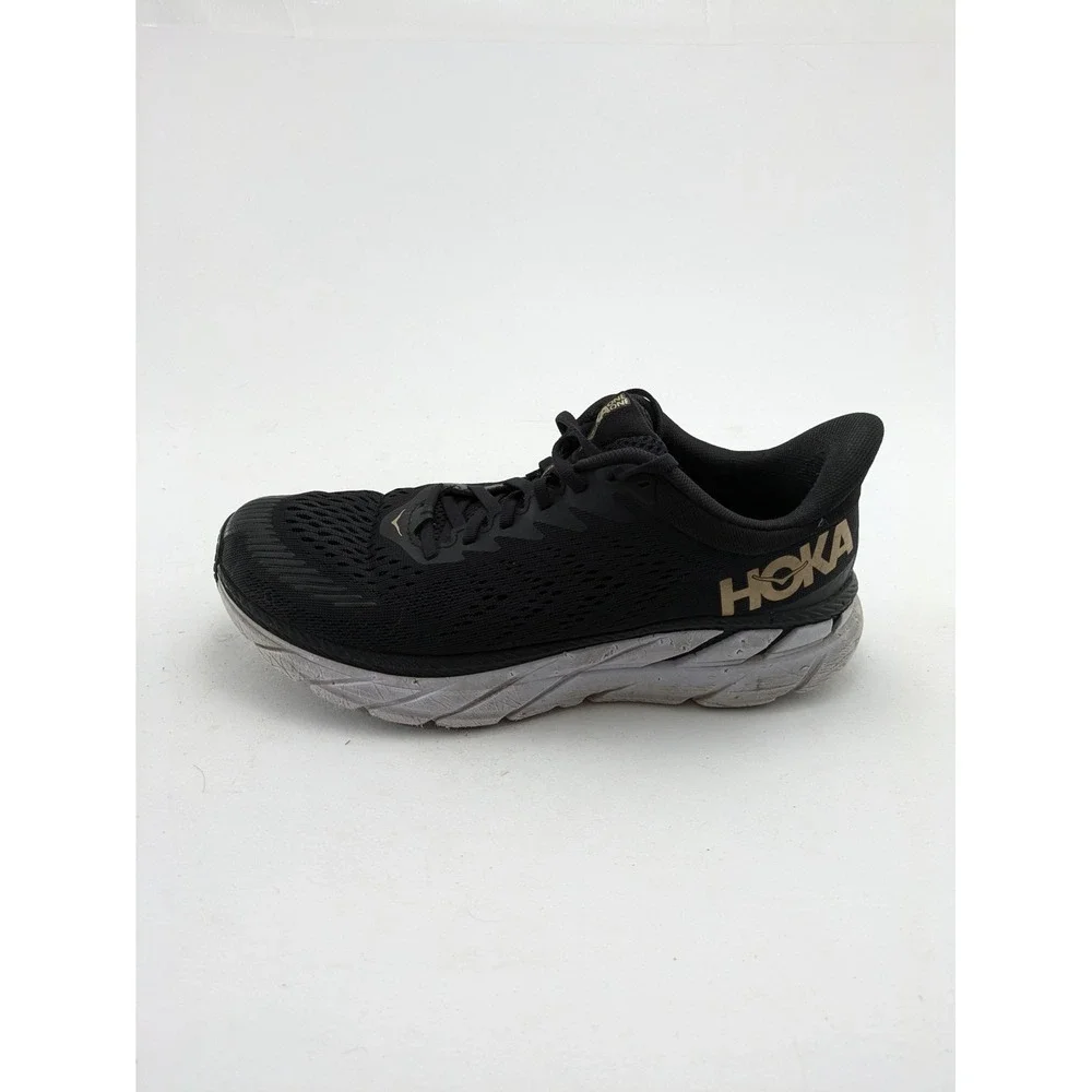 Womens Hoka One One Clifton 7 Black Bronze Running Shoes 1110509 BBRNZ Size 9.5
